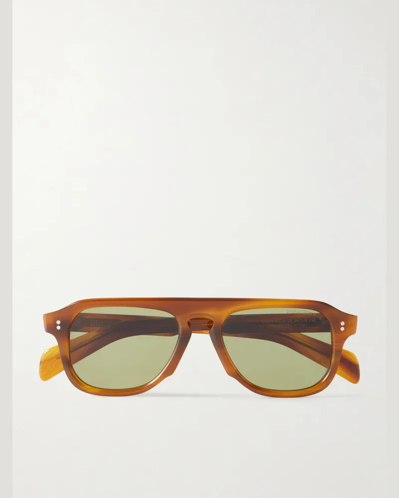 Cutler and Gross GR14 Aviator-Style Acetate Sunglasses Brown