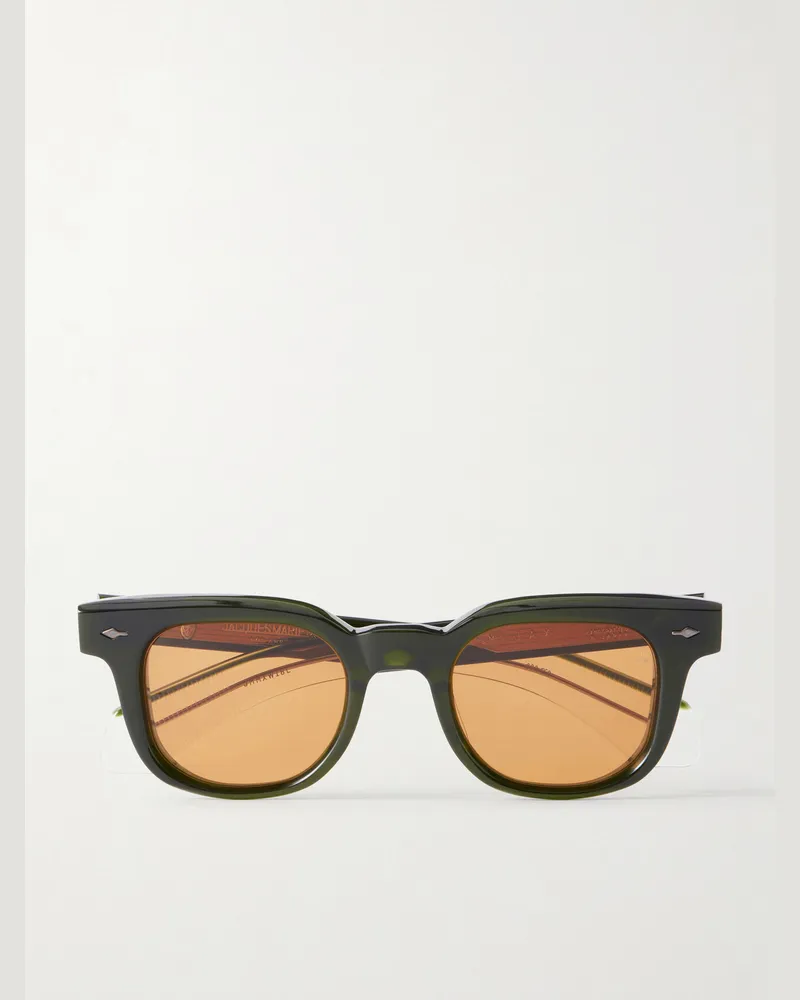 Jacques Marie Mage Jax 2 Square-Frame Acetate Sunglasses Green