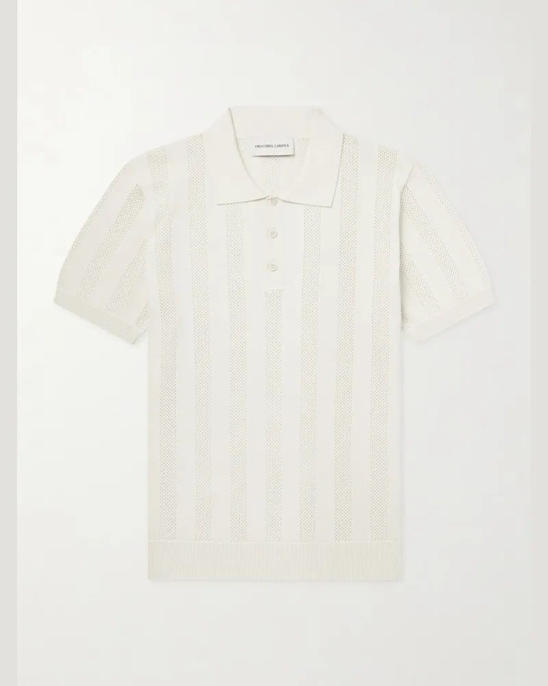 Frescobol Carioca Vidal Cotton Polo Shirt Neutrals