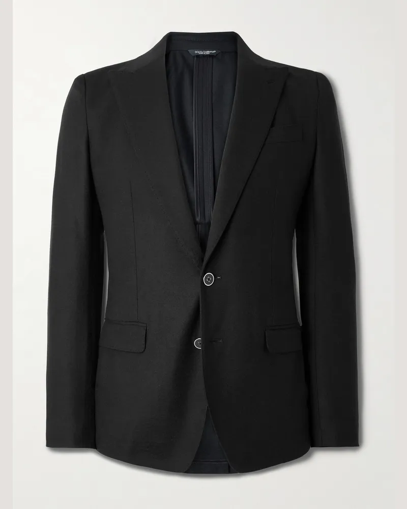 Dolce & Gabbana Wool Suit Jacket Black