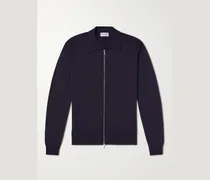 Alston Slim-Fit Merino Wool Zip-Up Cardigan