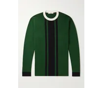 Pullover aus einer Baumwoll-Lyocell-Mischung mit Streifen