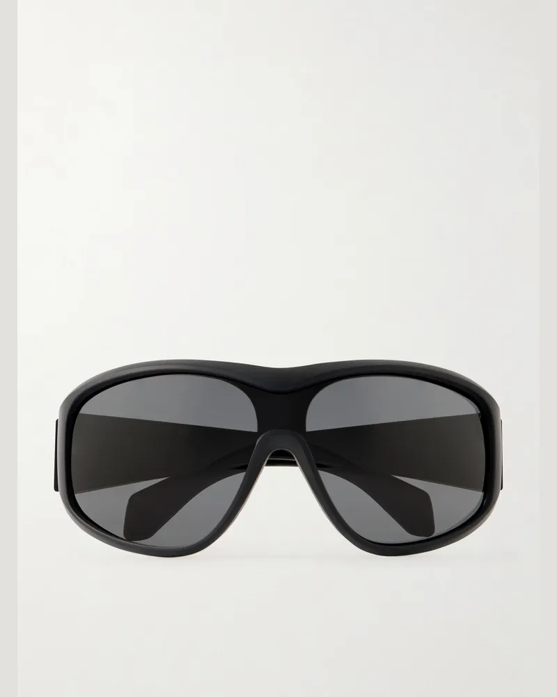Moncler Thyra Oversized-Sonnenbrille mit ovalem Rahmen aus Azetat Schwarz