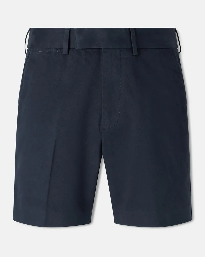 Tom Ford Straight-Leg Brushed Cotton-Drill Shorts Blue