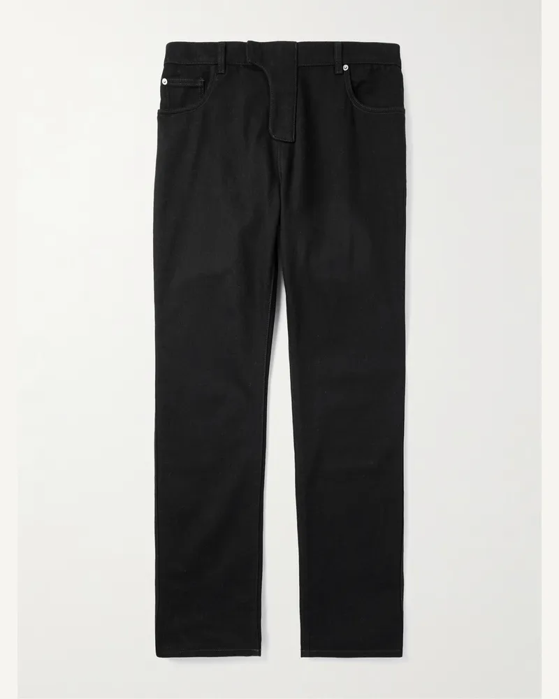 Balmain Gerade geschnittene Jeans Schwarz