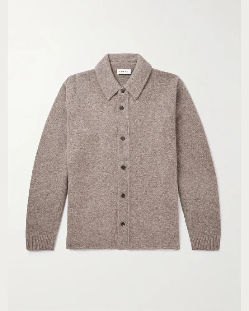 Frame Denim Cardigan aus einer Woll-Yakwollmischung Neutral