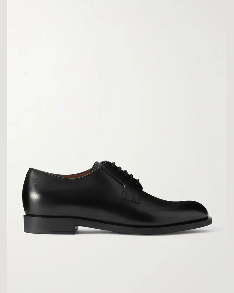 Ermenegildo Zegna Leather Derby Shoes Black
