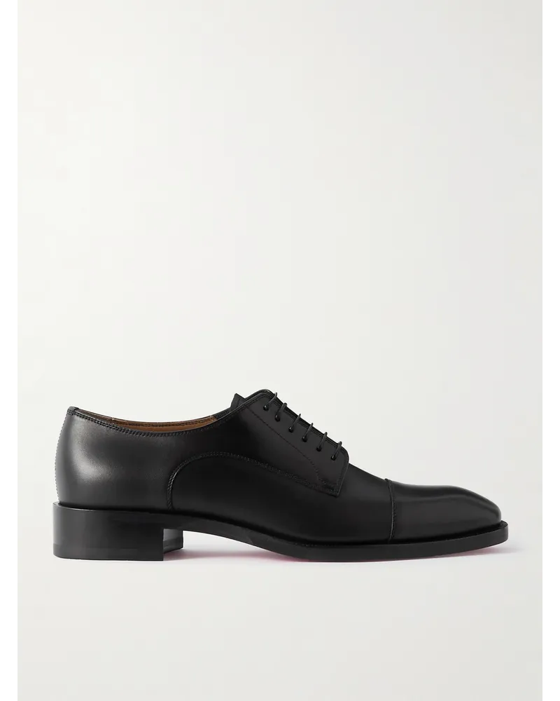 Christian Louboutin Cortomale Derby-Schuhe aus Leder Schwarz