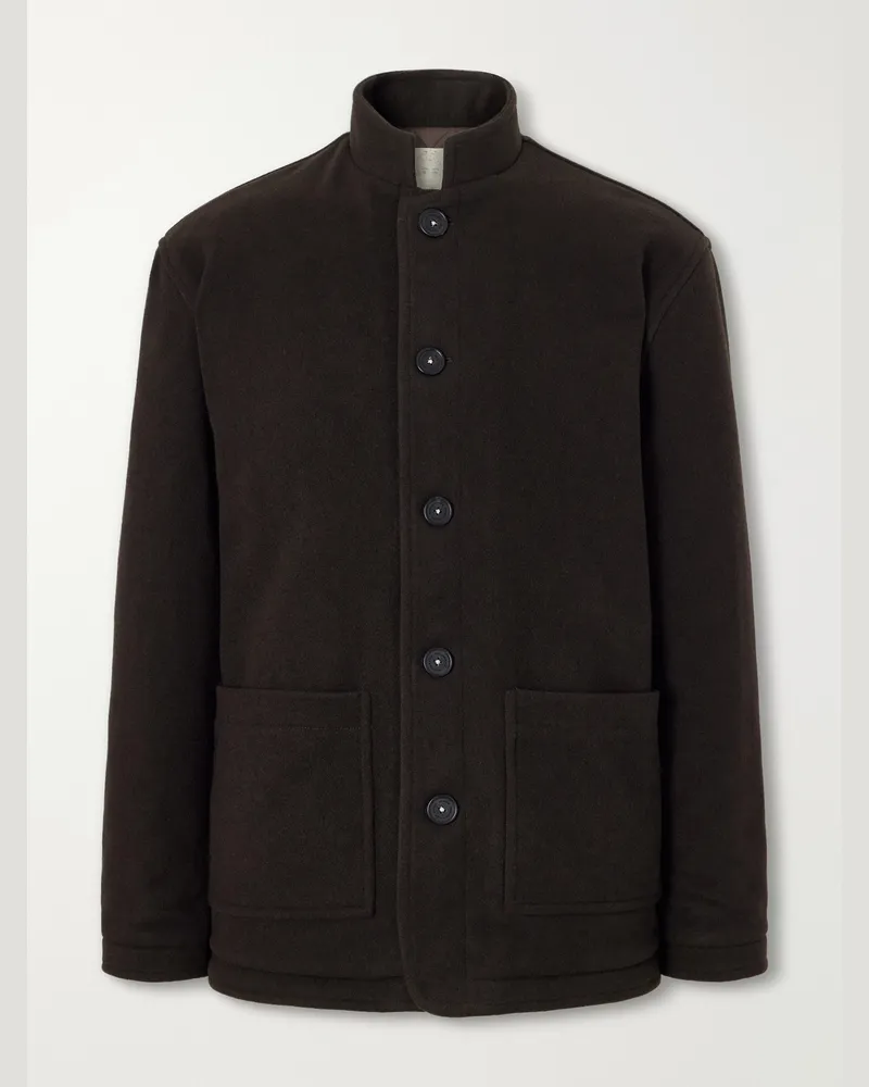Massimo Alba Chevrolet Reversible Cashmere Jacket Brown