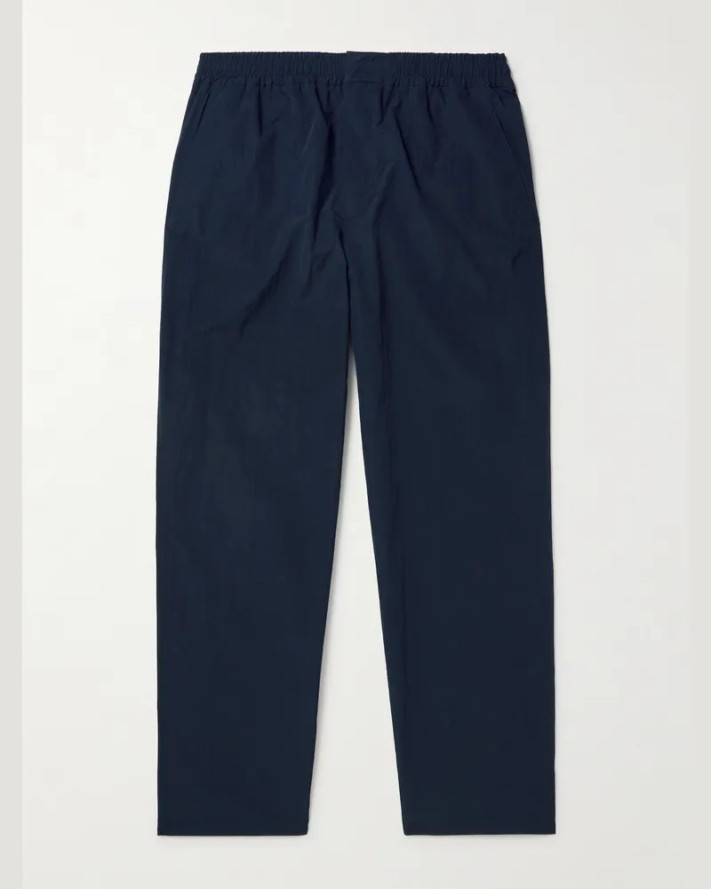 SSAM Gerade geschnittene Hose aus technischem Shell Blau