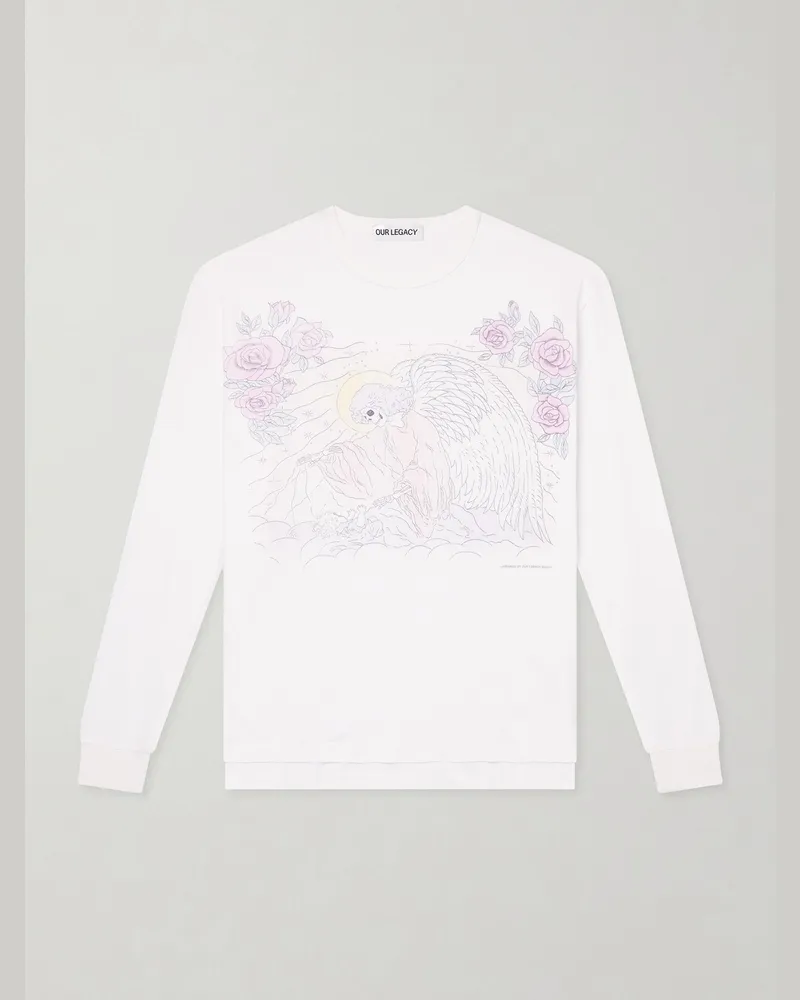 Our Legacy Cruise Printed Cotton-Jersey T-Shirt White