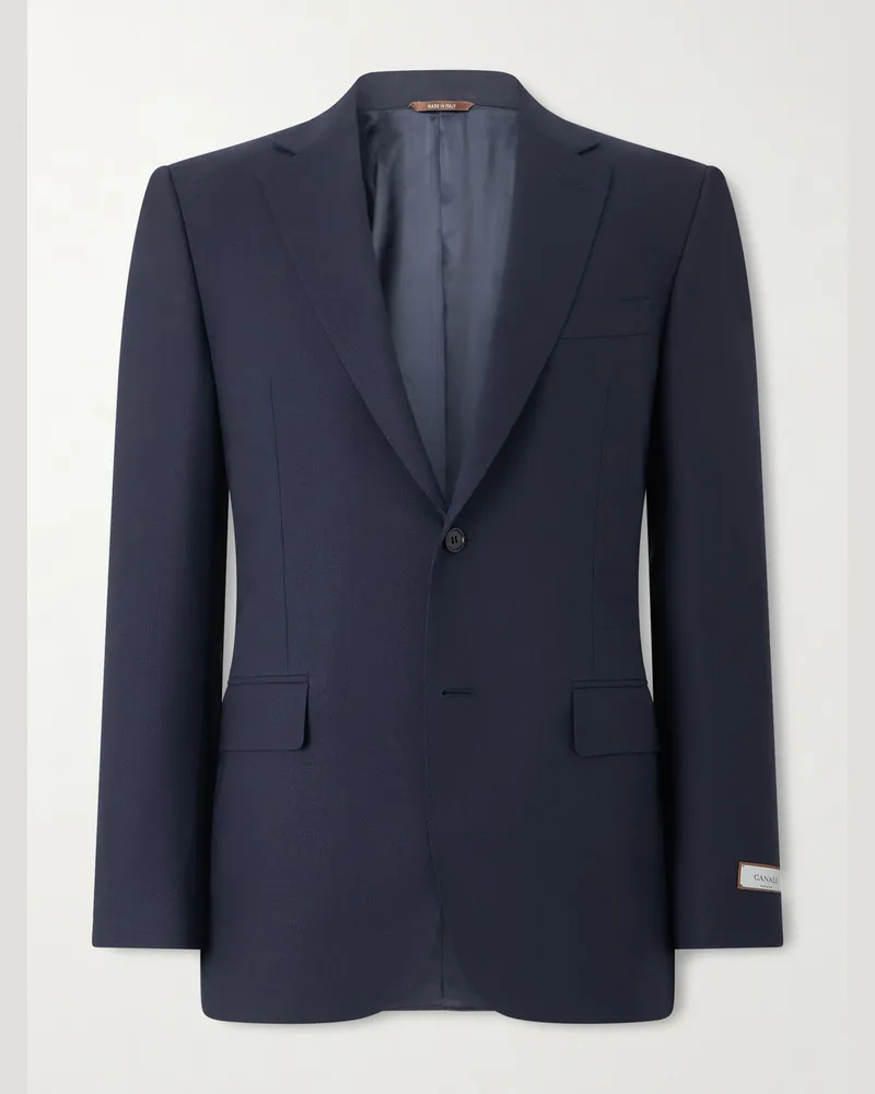 Canali Sakko aus Wolle Blau