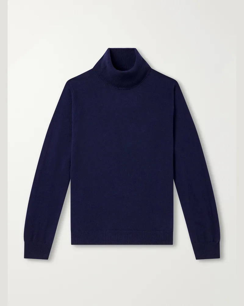 Paul Smith Cashmere Rollneck Sweater Blue