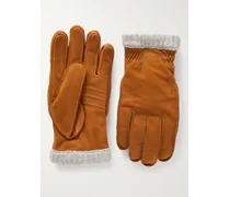 Primaloft Handschuhe aus vollnarbigem Leder mit Fleecefutter