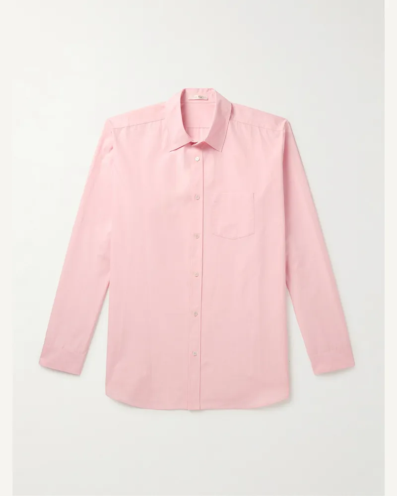 The Row Ezra Hemd aus Fil-à-fil-Baumwolle Pink