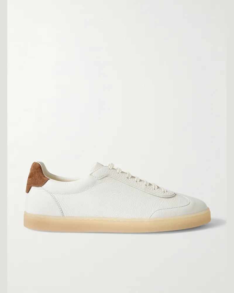 Brunello Cucinelli Deerskin Sneakers White