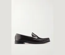 Loafers aus glänzendem Leder