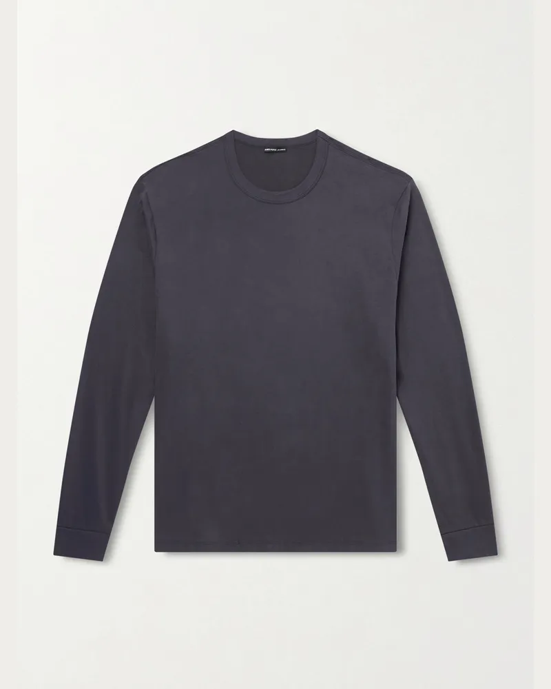 James Perse Luxe Organic Cotton-Jersey T-Shirt Gray