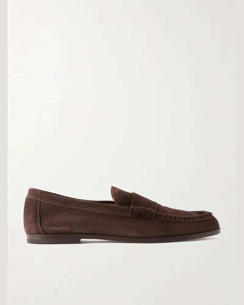 Common Projects Suede Loafers Brown