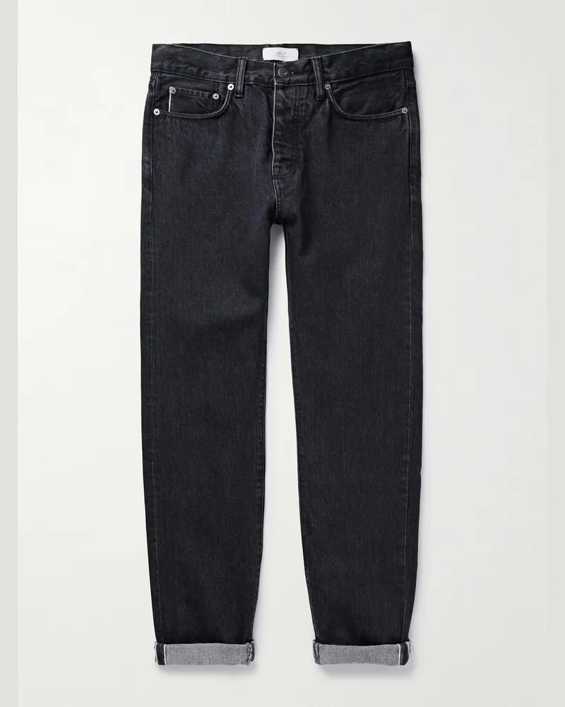 MR P. Slim-Fit Organic Selvedge Jeans Black