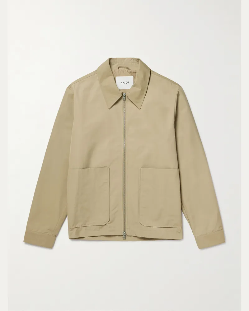 NN 07 Gael 8445 Organic Cotton-Blend Jacket Neutrals