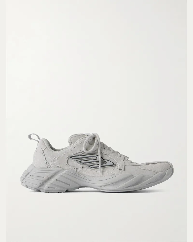 Balenciaga Monday Suede Sneakers Gray