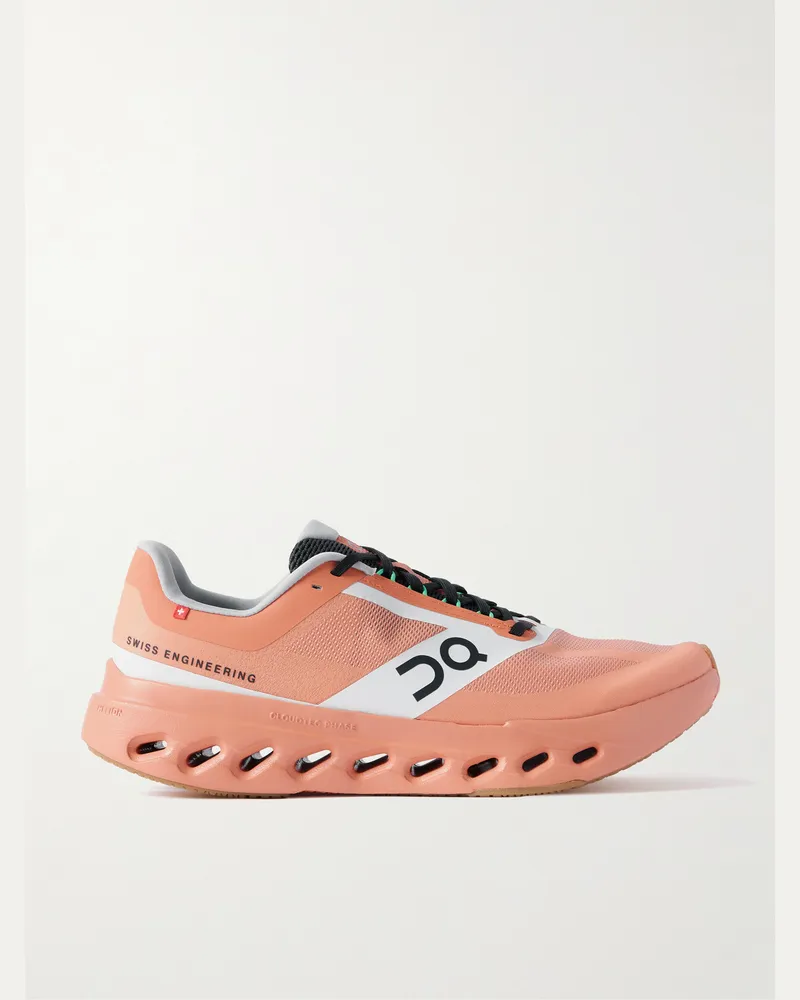 ON Cloudsurfer Next Z5 Sneakers aus recyceltem Mesh mit Gummibesatz Orange