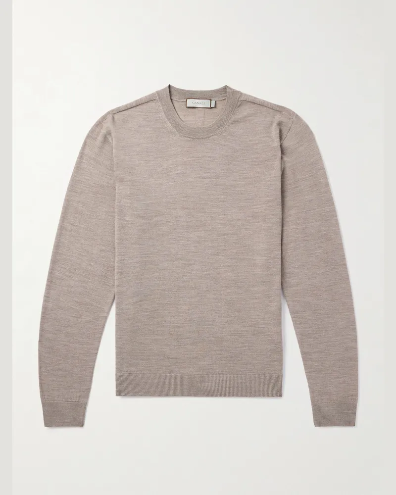 Canali Pullover aus Merinowolle Neutral
