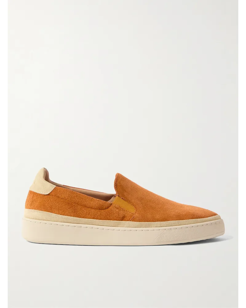 MULO Slip-ons aus Veloursleder Gelb