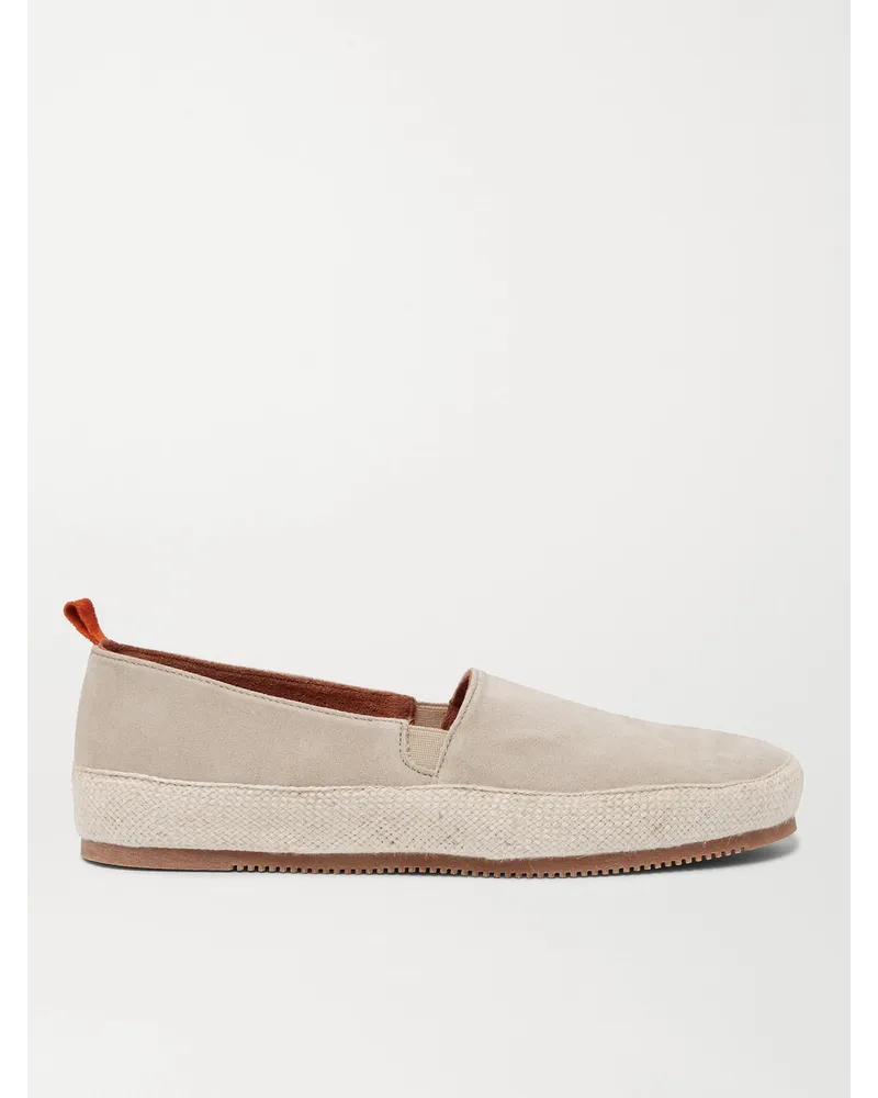 MULO Slip-ons aus Veloursleder im Espadrille-Stil Neutral