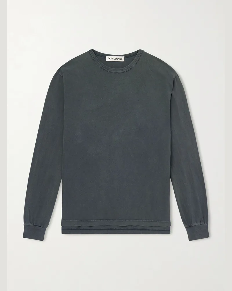 Our Legacy Cruise Cotton-Jersey T-Shirt Green