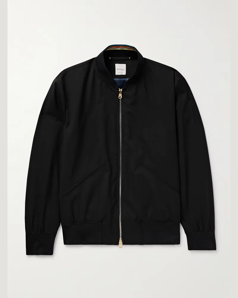 Paul Smith Bomberjacke aus Woll-Twill Schwarz