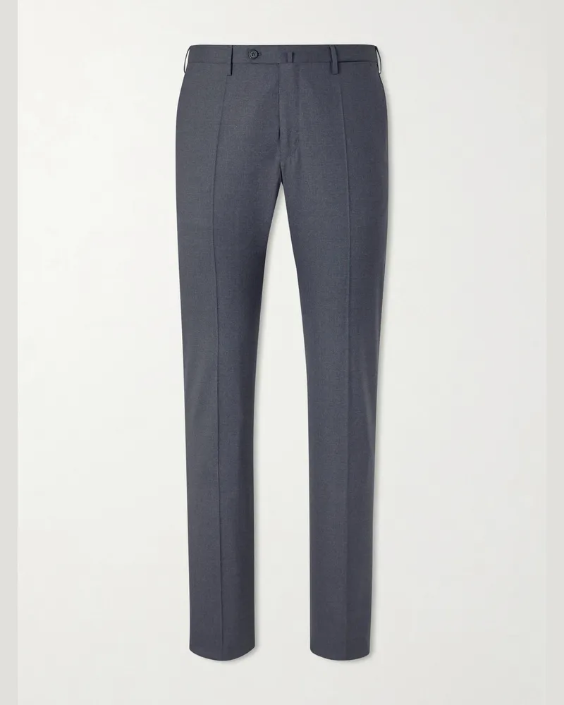Slowear Slim-Leg Wool Trousers Gray