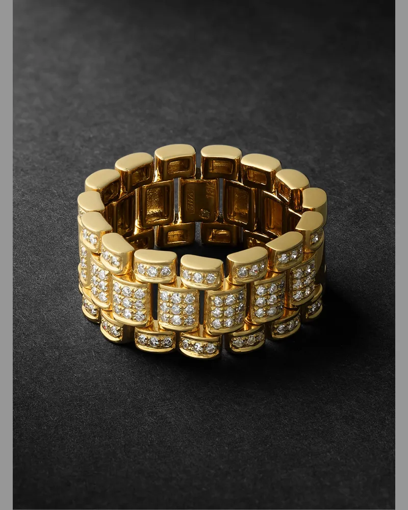 SHAY Ring aus 18 Karat Gold mit Diamanten Gold