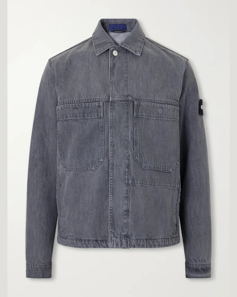 Stone Island DENIM Organic Cotton Jacket Gray
