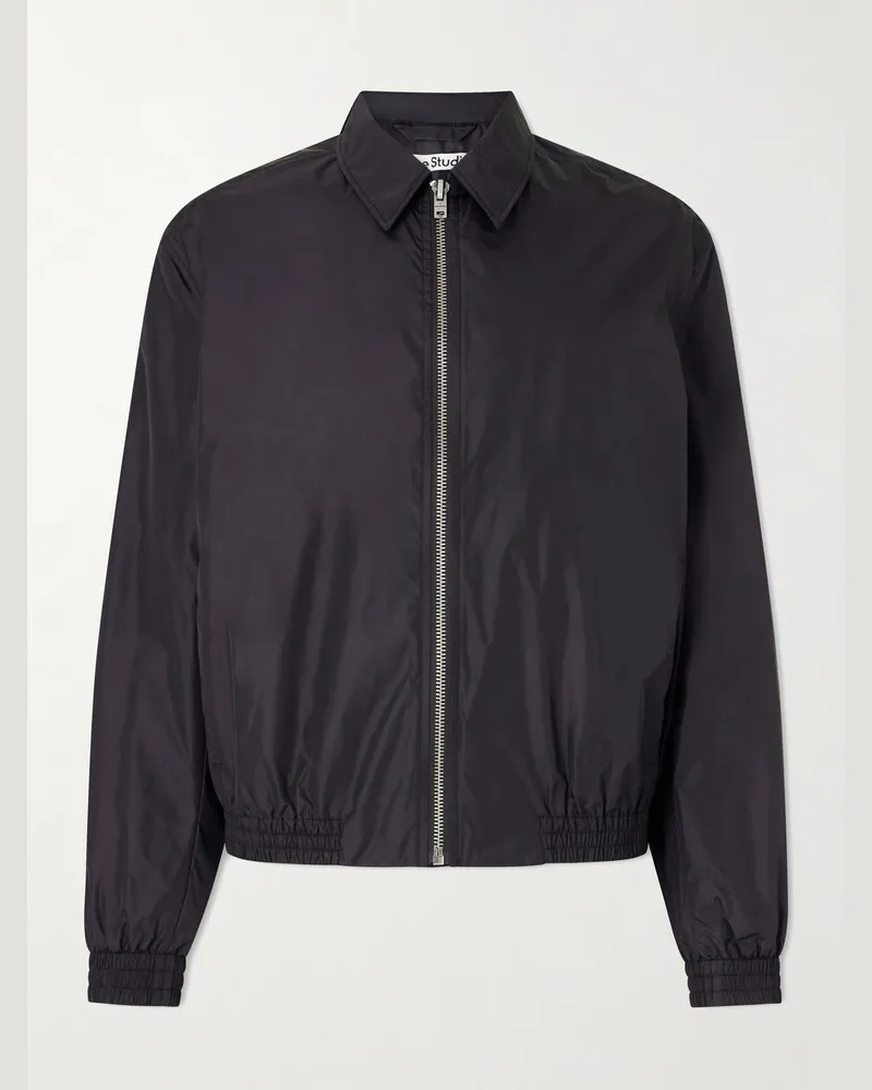 Acne Studios Okot Logo-Print Nylon-Taffeta Jacket Black