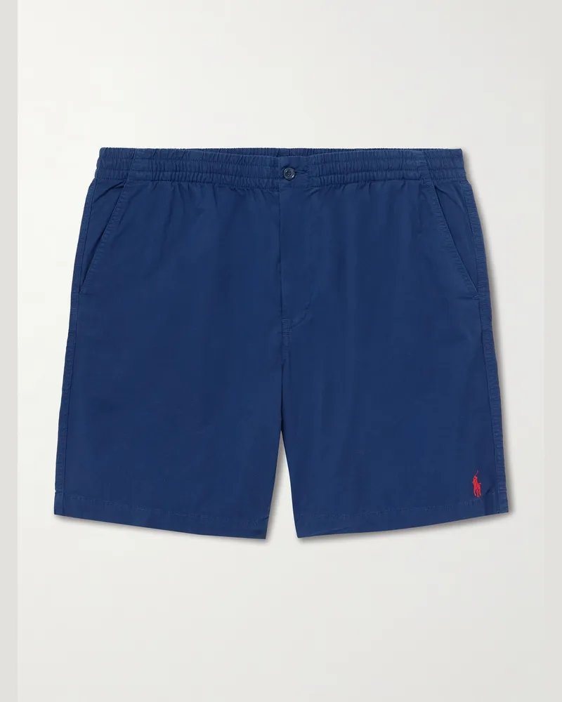 Ralph Lauren Gerade geschnittene Shorts aus Baumwolle Blau