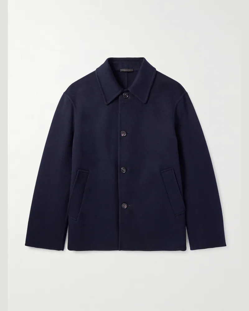 Loro Piana Ali Blouson aus Kaschmir Blau