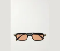 Godron de Cartier Square-Frame Acetate Sunglasses