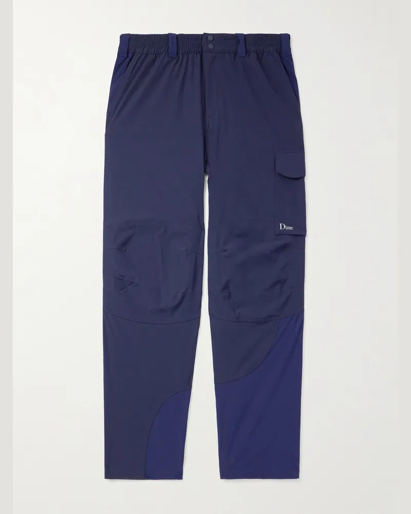 Dime Range 2.0 weit geschnittene Cargohose aus Shell mit Logostickerei Blau