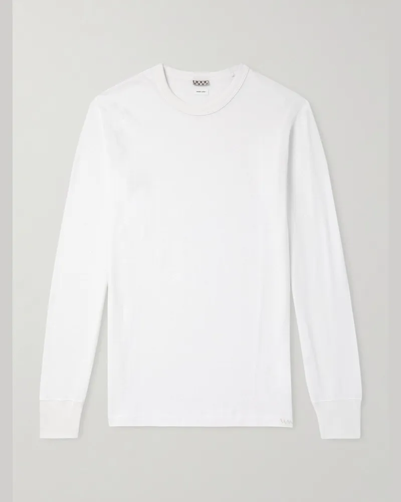 Visvim Sublig Thermal Oberteil aus einer Baumwoll-Kaschmirmischung Weiß