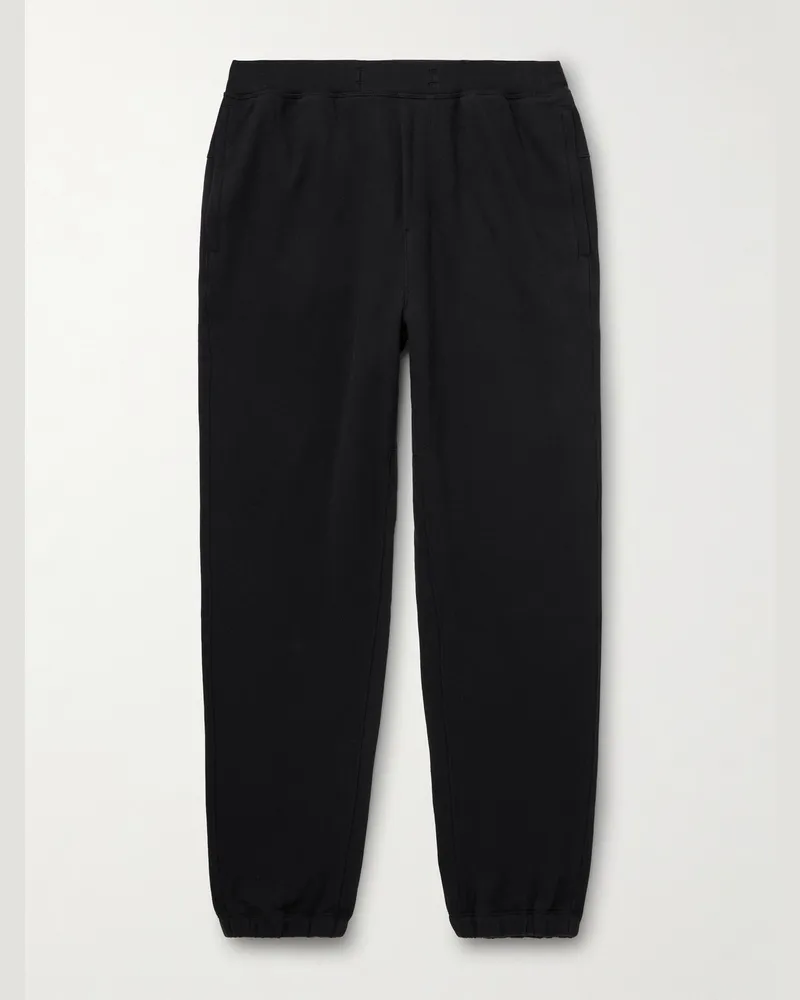LULULEMON Steady State schmal geschnitten und schmaler zulaufende Jogginghose aus Jersey aus einer Baumwollmischung Schwarz