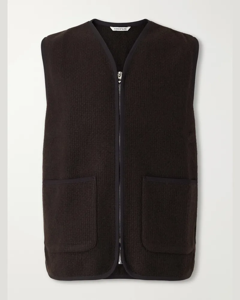 A Kind Of Guise Valur Wool Gilet Brown