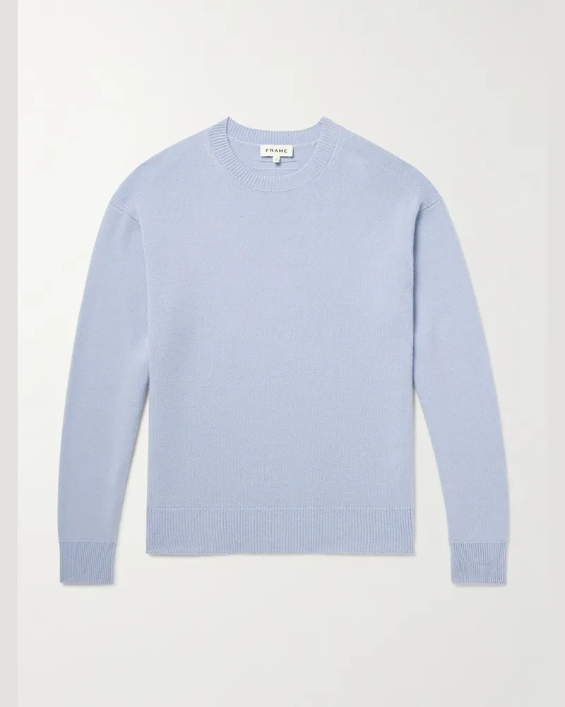 Frame Denim Pullover aus Kaschmir Blau