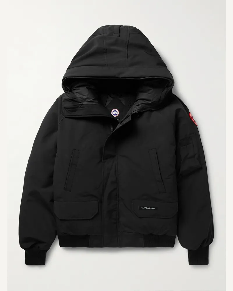 Canada Goose Chilliwack Daunenjacke aus Arctic-Tech®-Material mit Kapuze Schwarz