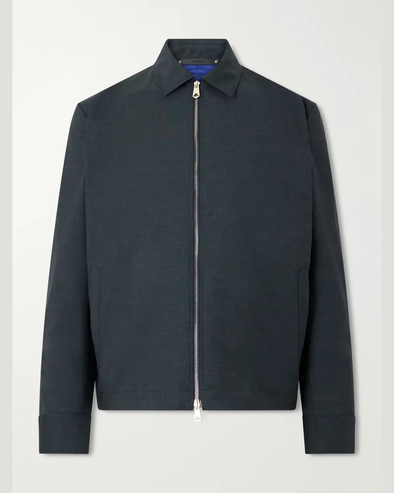 Paul Smith Wool Bomber Jacket Gray