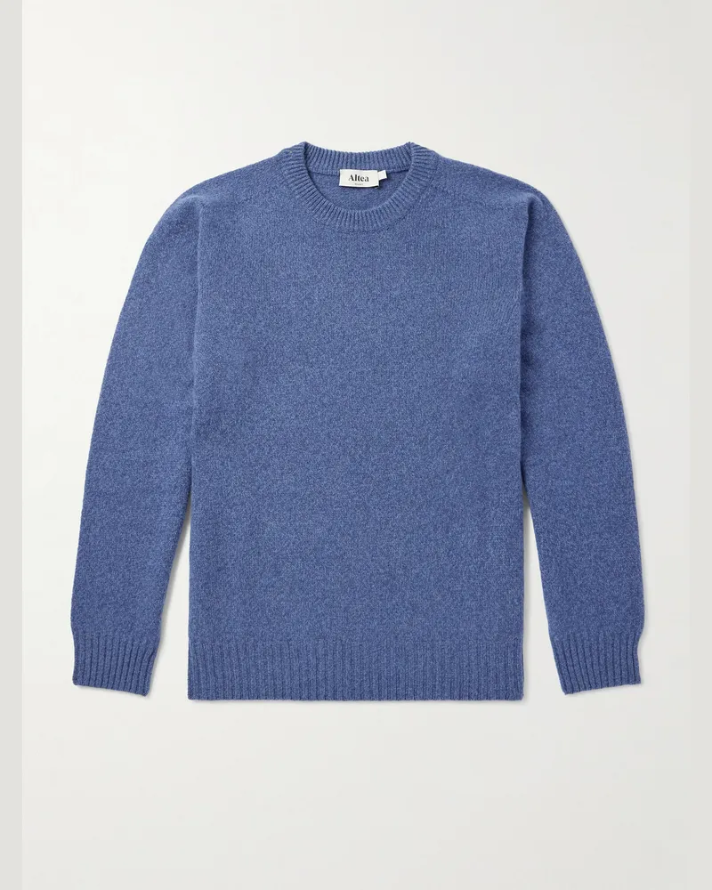 Altea Pullover aus einer Schurwoll-Kaschmirmischung Blau
