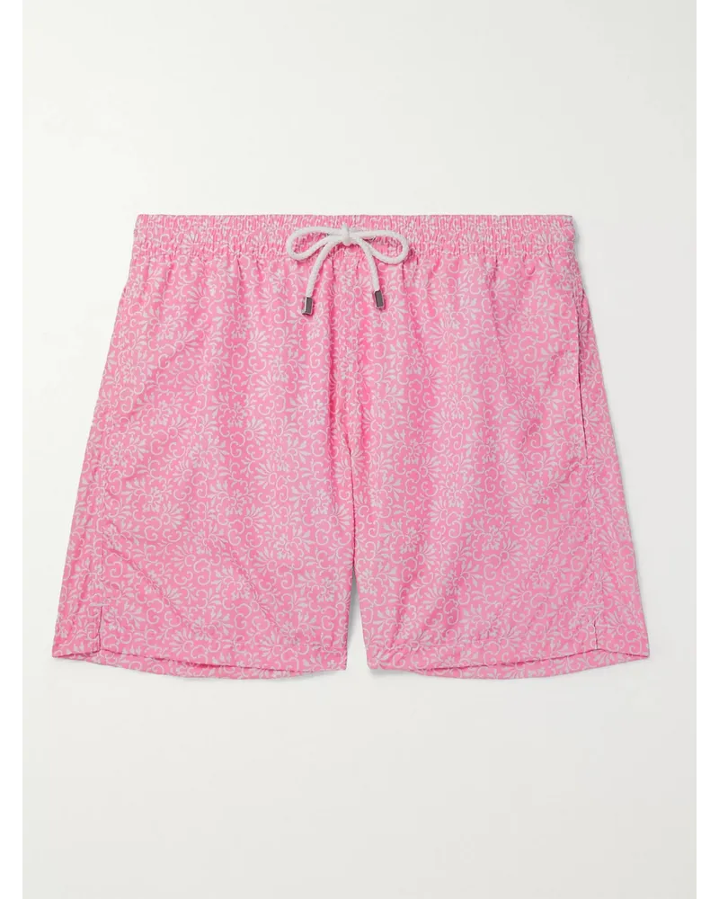 Anderson & Sheppard Badeshorts aus Shell mit Blumenprint Pink