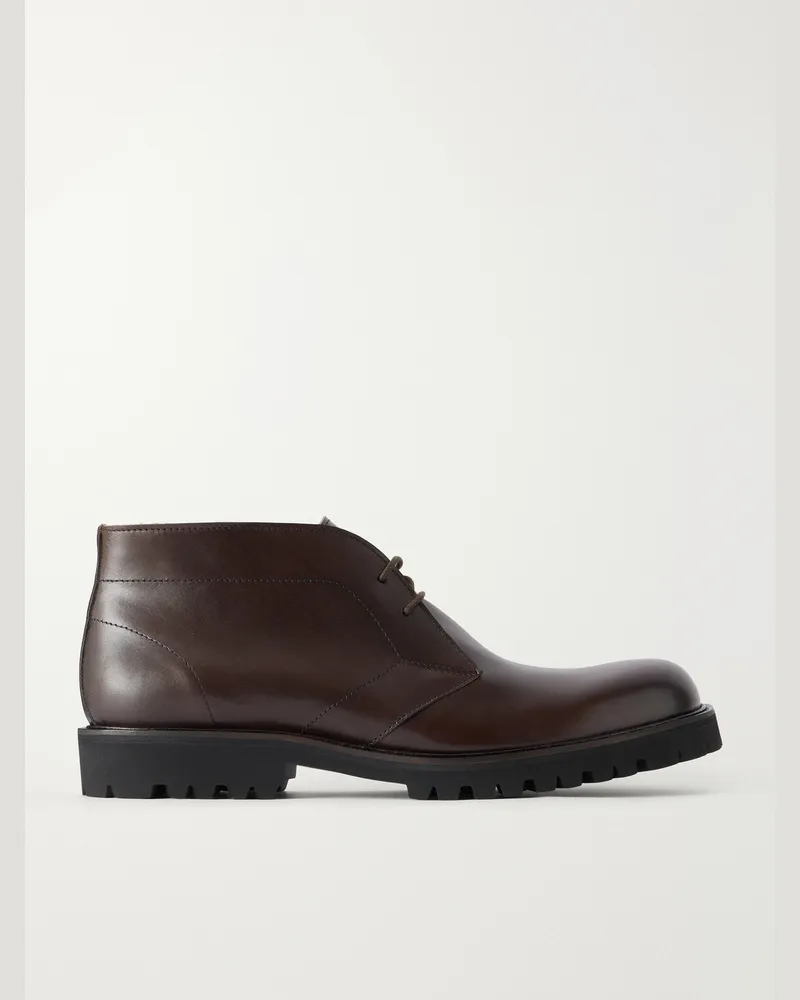 MR P. Leather Desert Boots Brown