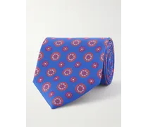 Krawatte aus bedrucktem Seiden-Twill, 8,5 cm